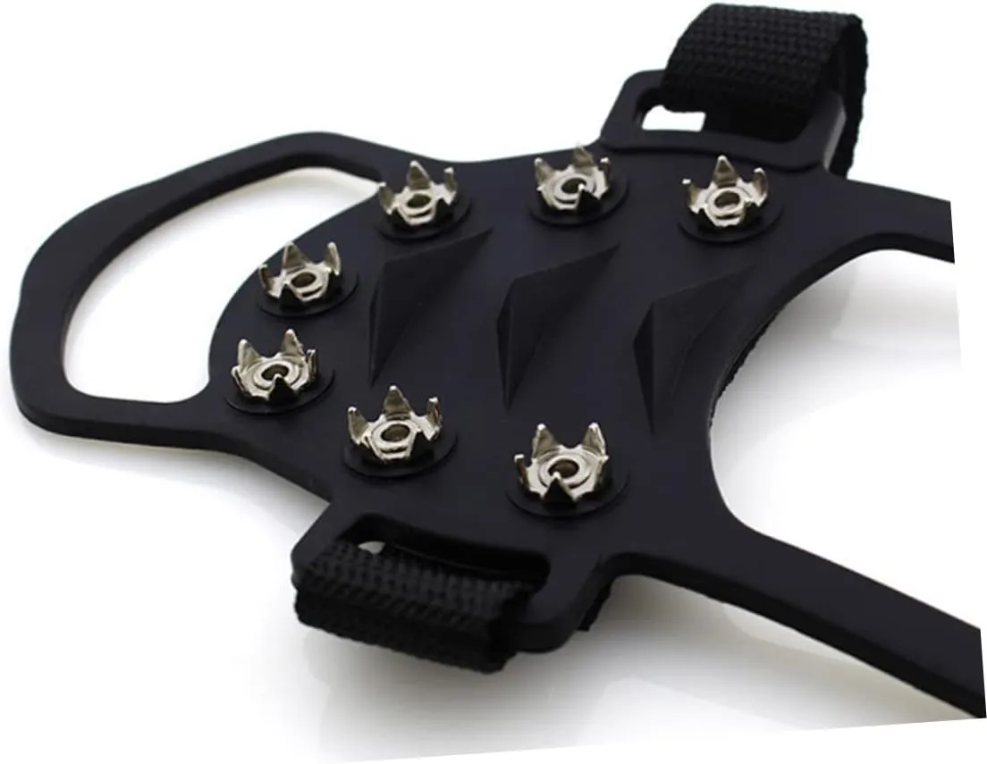 1 Pair 11 Shoes Cover Crampons Bike Cage Bottle Cage Orange Beach Wall Decor Non-Slip Spikes Climbing