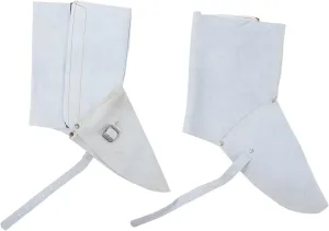 1 Pair Leather Welding Spats Heat Abrasion Resistant Boot Covers Men's Welding Shoes Cover Fire Resistant Socks