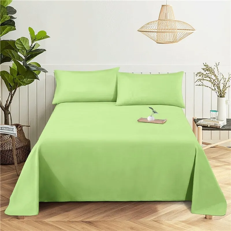 2 Sets Solid Color Comfy Bedding