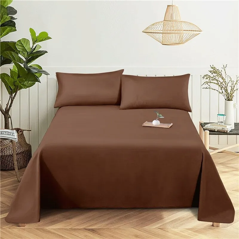 2 Sets Solid Color Comfy Bedding