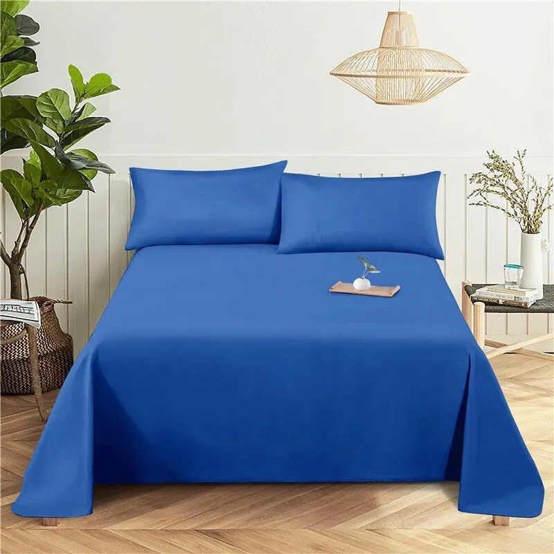 2 Sets Solid Color Comfy Bedding