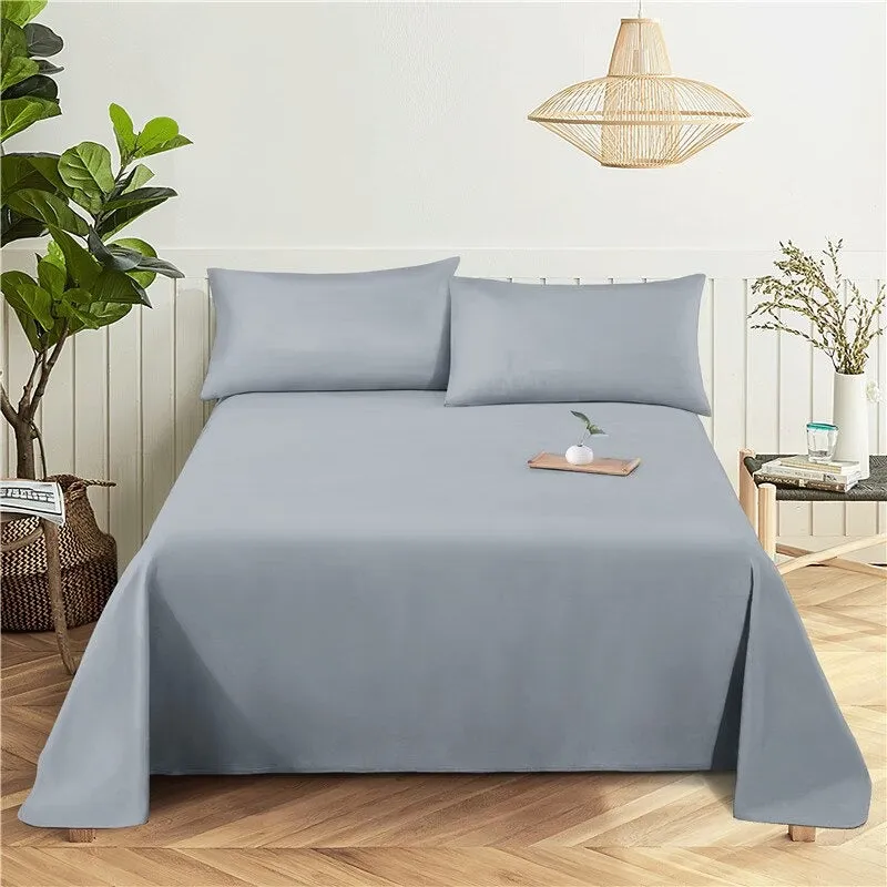 2 Sets Solid Color Comfy Bedding