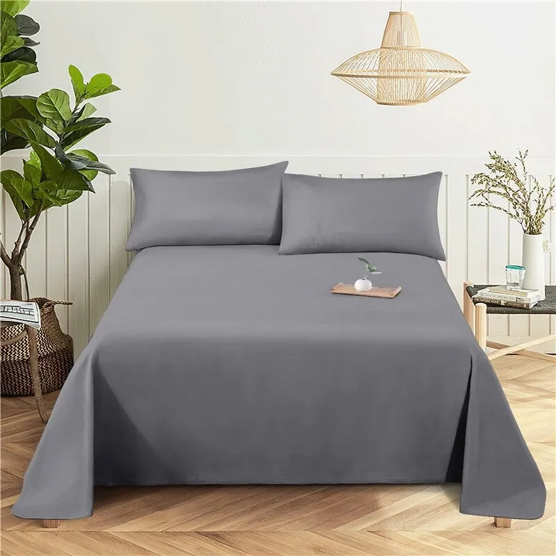 2 Sets Solid Color Comfy Bedding