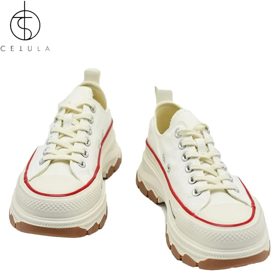 2023 New Degisn Women's Platform Canvas Fashione Sneakers Women Platform Sneakers Breathable Casual Walking Shoes for Women Fashion Sneaker Lightweight Breathable Running Tennis Shoes