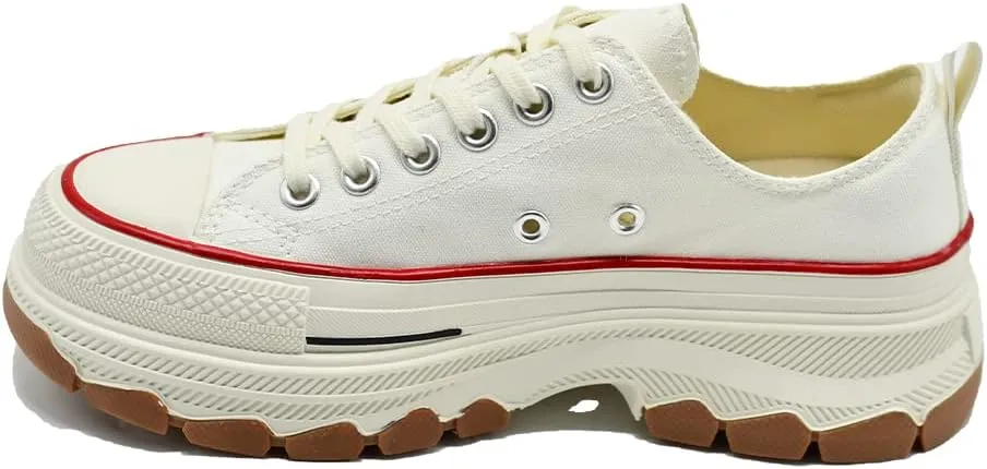 2023 New Degisn Women's Platform Canvas Fashione Sneakers Women Platform Sneakers Breathable Casual Walking Shoes for Women Fashion Sneaker Lightweight Breathable Running Tennis Shoes