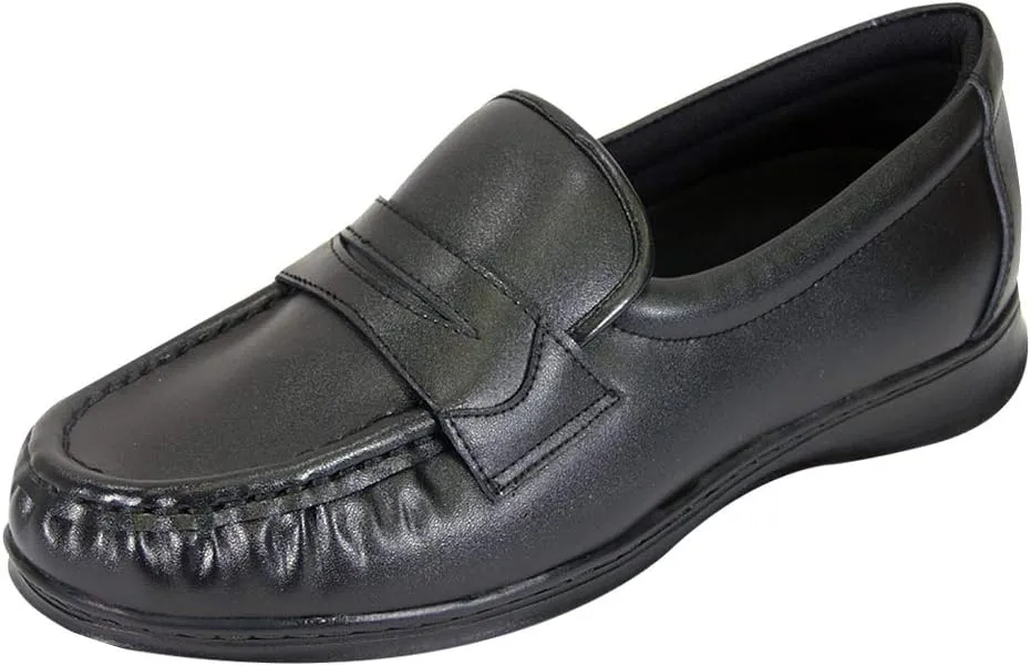 24 Hour Comfort Annie Women's Wide Width Moccasin Style Penny Loafers