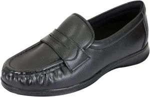 24 Hour Comfort Annie Women's Wide Width Moccasin Style Penny Loafers