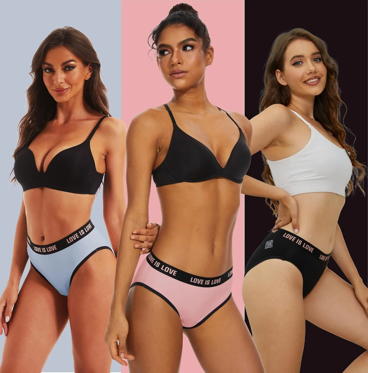 3 Pack- Tucking Gaff Panties for Transgender Women Underwear, Comfy/Smooth Hidden