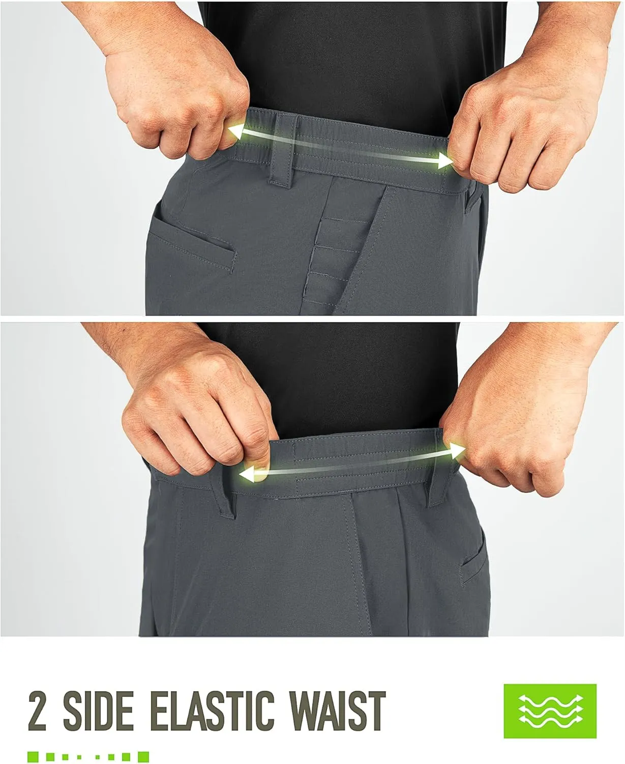 33,000ft Men's Golf Shorts 9" Dry Fit Stretch Golf Short UPF 50  Lightweight Flat Front Golf Shorts with Pockets