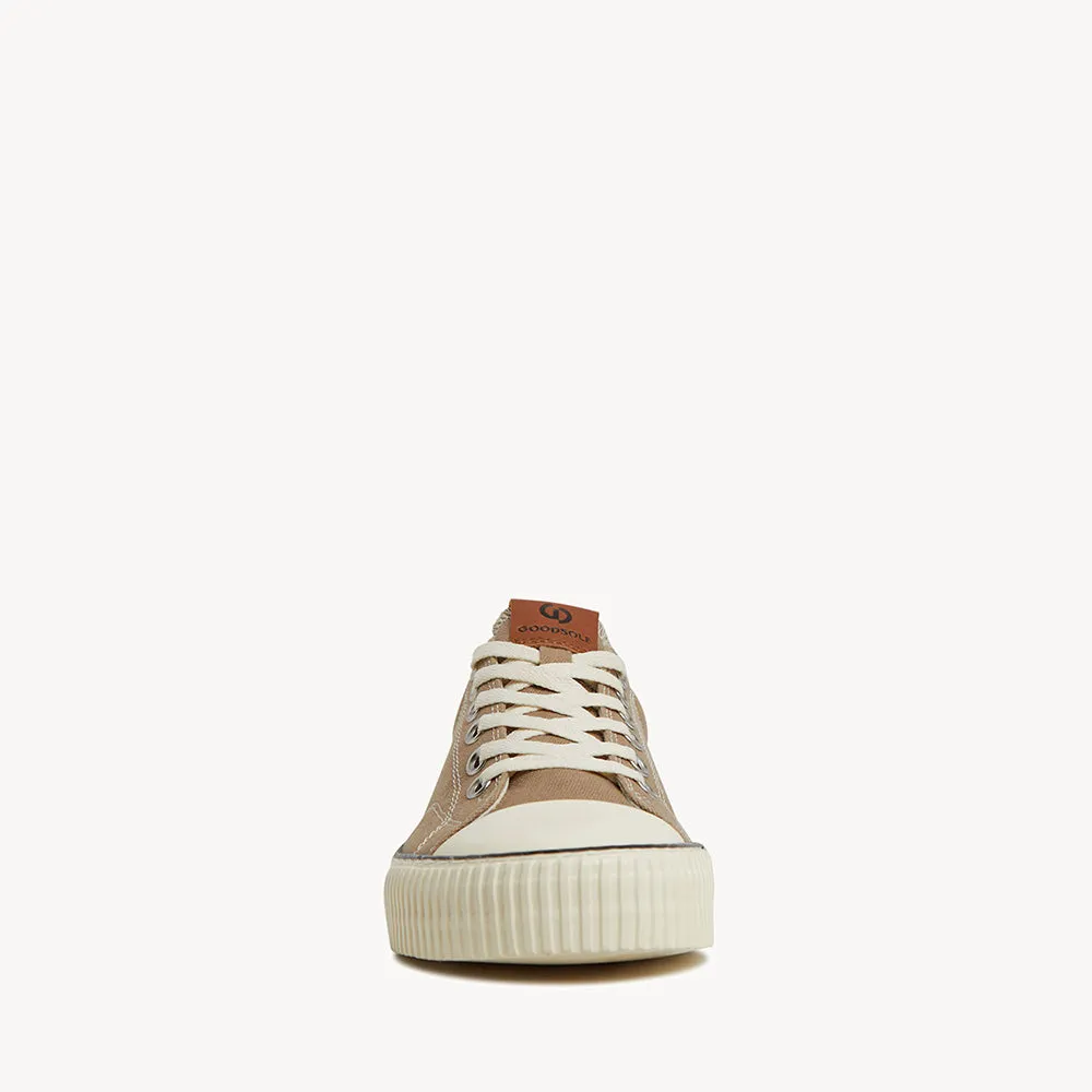 5001 Low - Taupe Organic Canvas/Cream Sole