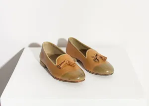 5G-enabled Smart Lime Leather Loafer in