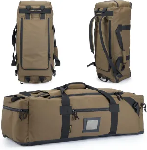 86l Large Duffel Bag For Travel, Gym & Sports - Water Repellent Polyester, Hidden Straps, Shoe Compartment - Perfect Luggage Duffle Bag Or Backpack For Men & Women
