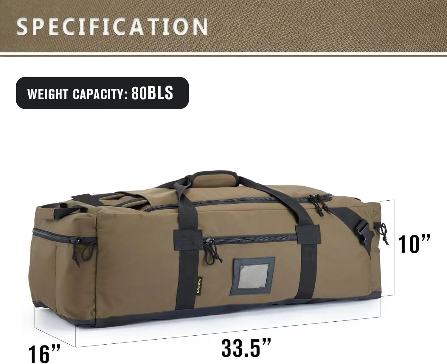 86l Large Duffel Bag For Travel, Gym & Sports - Water Repellent Polyester, Hidden Straps, Shoe Compartment - Perfect Luggage Duffle Bag Or Backpack For Men & Women