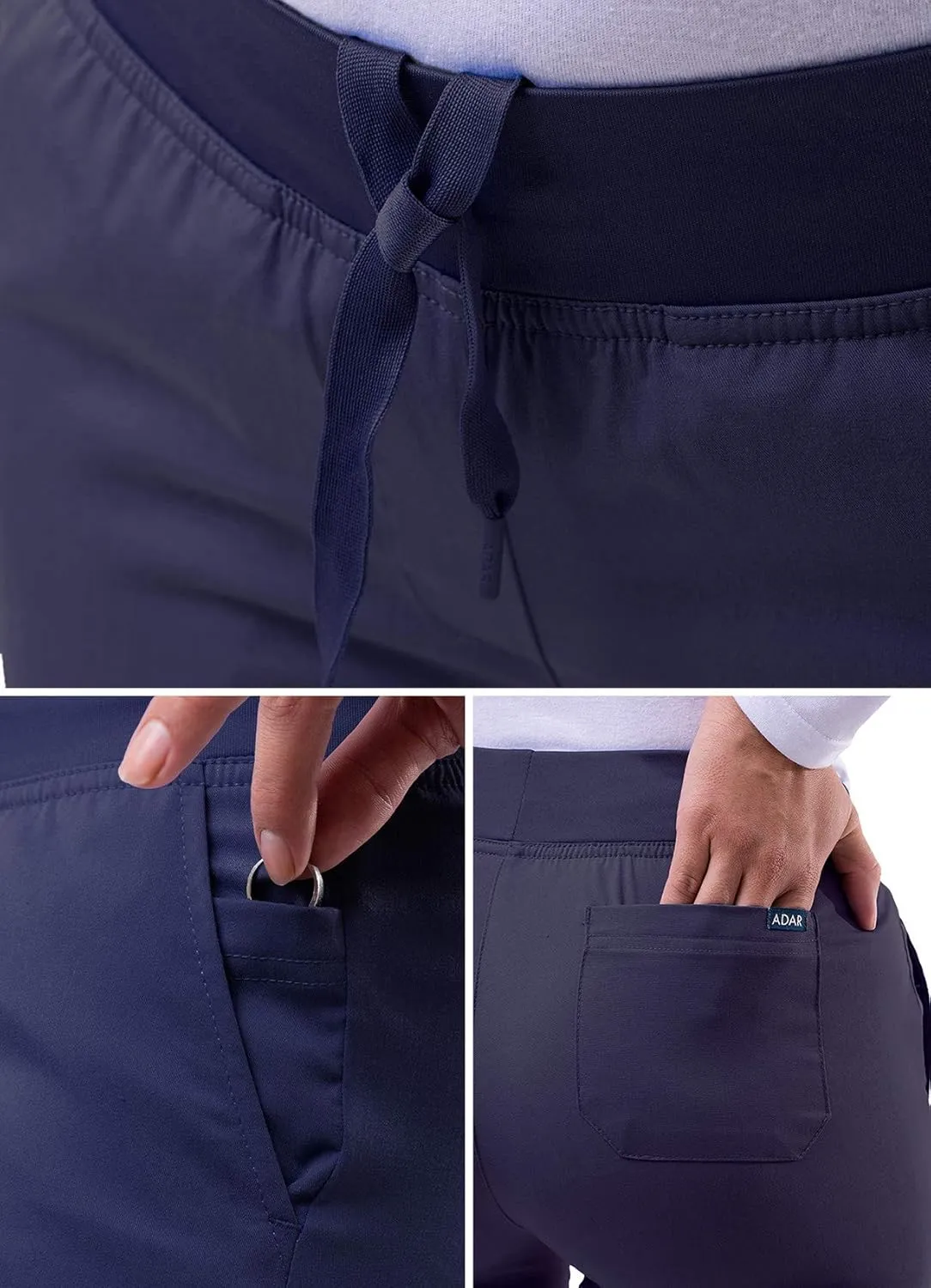 Adar Pro Scrubs for Women - Skinny Leg Yoga Scrub Pants