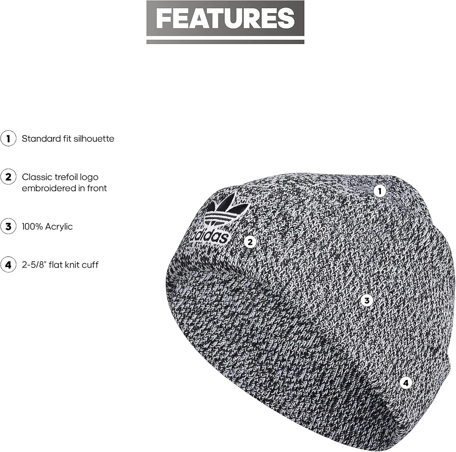 adidas Originals Men's Trefoil Beanie-Older Model