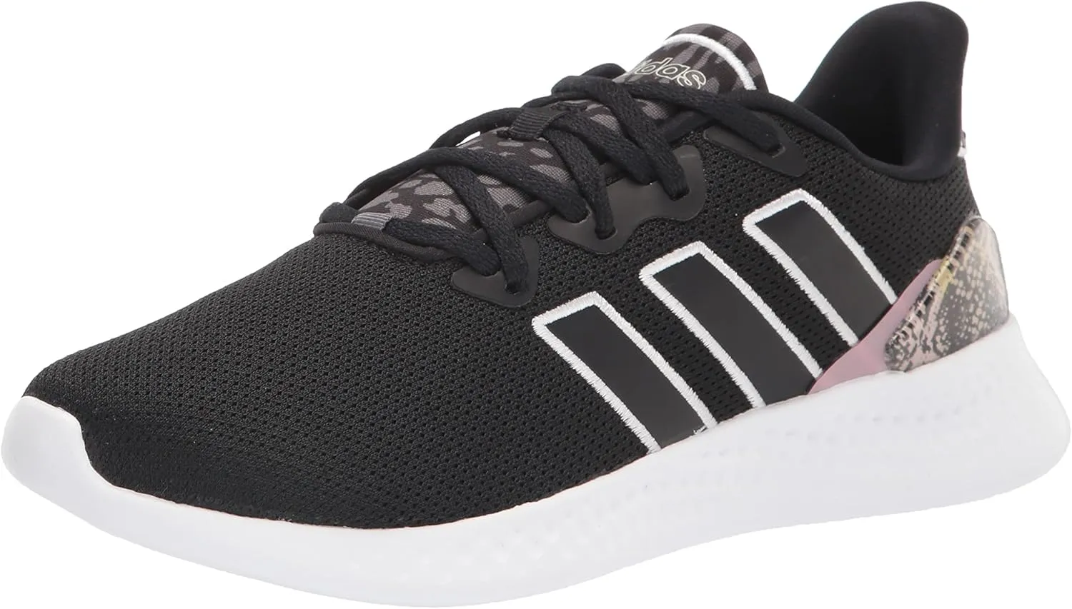 adidas Women's Puremotion Running Shoe, Core Black/White/Magic Mauve, 6.5