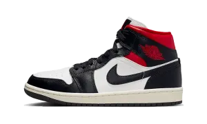 Air Jordan 1 Mid Black Gym Red