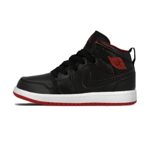 Air Jordan 1 Retro Mid GS 'Black Gym Red'