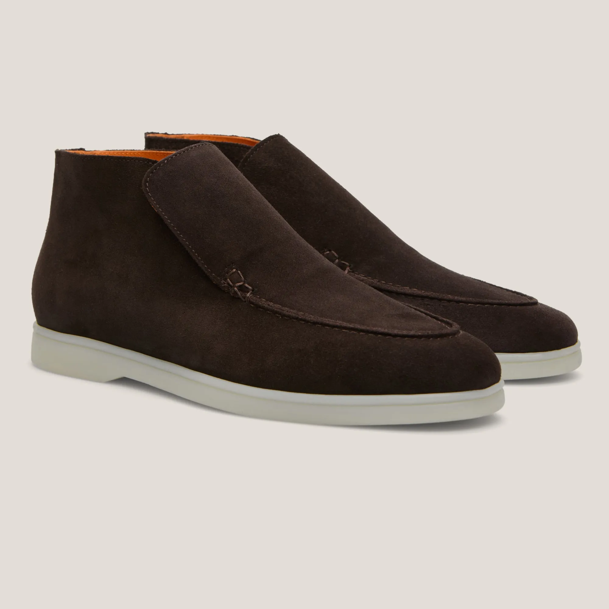 Andora - Dark Brown Suede - Loafer Boots