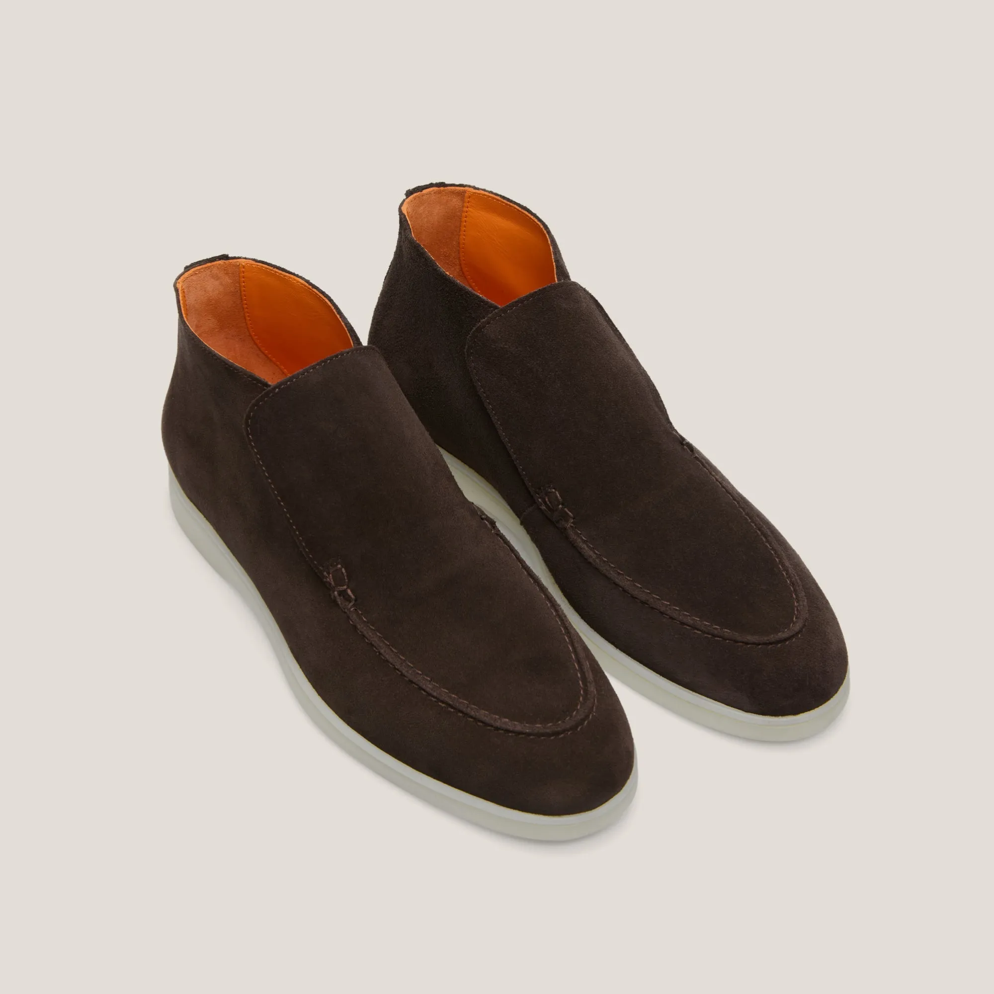 Andora - Dark Brown Suede - Loafer Boots
