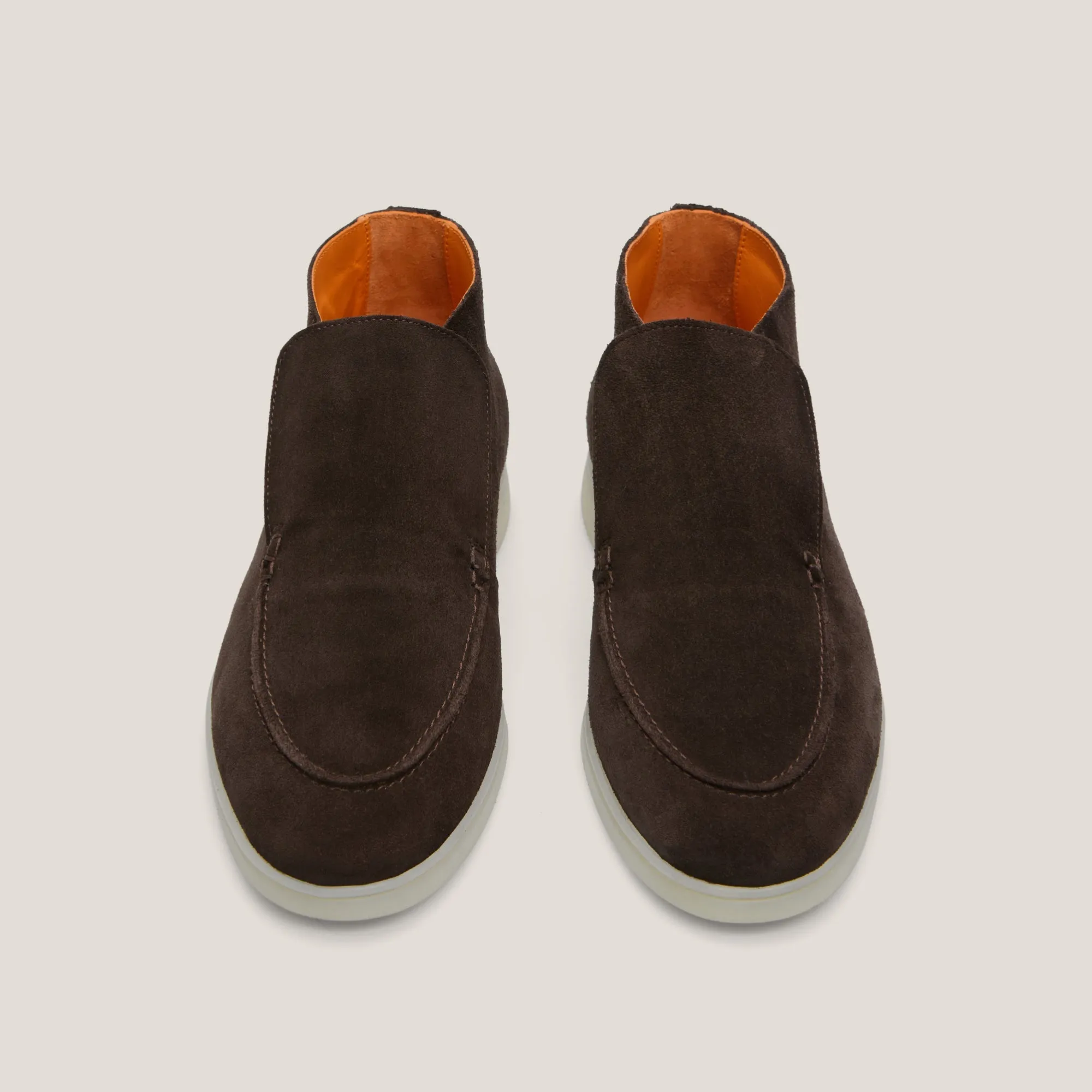 Andora - Dark Brown Suede - Loafer Boots