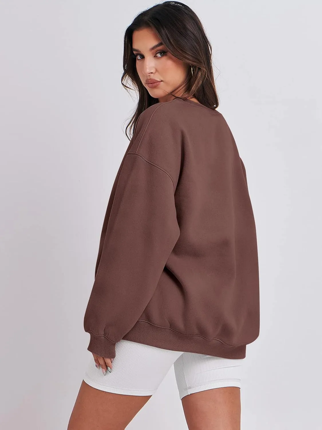 ANRABESS Oversized Sweatshirt for Women Crewneck Y2K Hoodies Fleece Casual Comfy Pullover Top Fall Outfits Clothes 2025