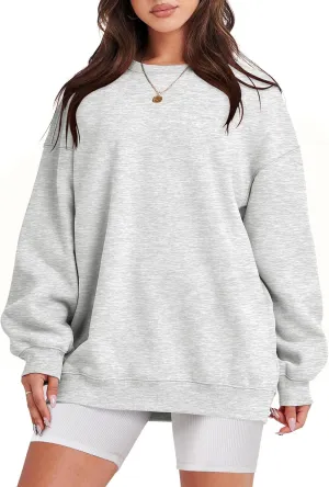 ANRABESS Oversized Sweatshirt for Women Crewneck Y2K Hoodies Fleece Casual Comfy Pullover Top Fall Outfits Clothes 2025