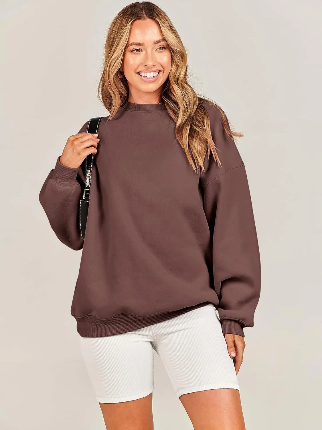 ANRABESS Oversized Sweatshirt for Women Crewneck Y2K Hoodies Fleece Casual Comfy Pullover Top Fall Outfits Clothes 2025