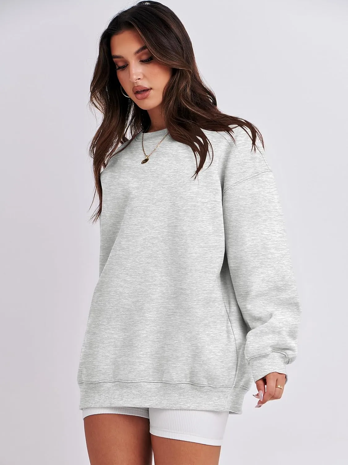 ANRABESS Oversized Sweatshirt for Women Crewneck Y2K Hoodies Fleece Casual Comfy Pullover Top Fall Outfits Clothes 2025
