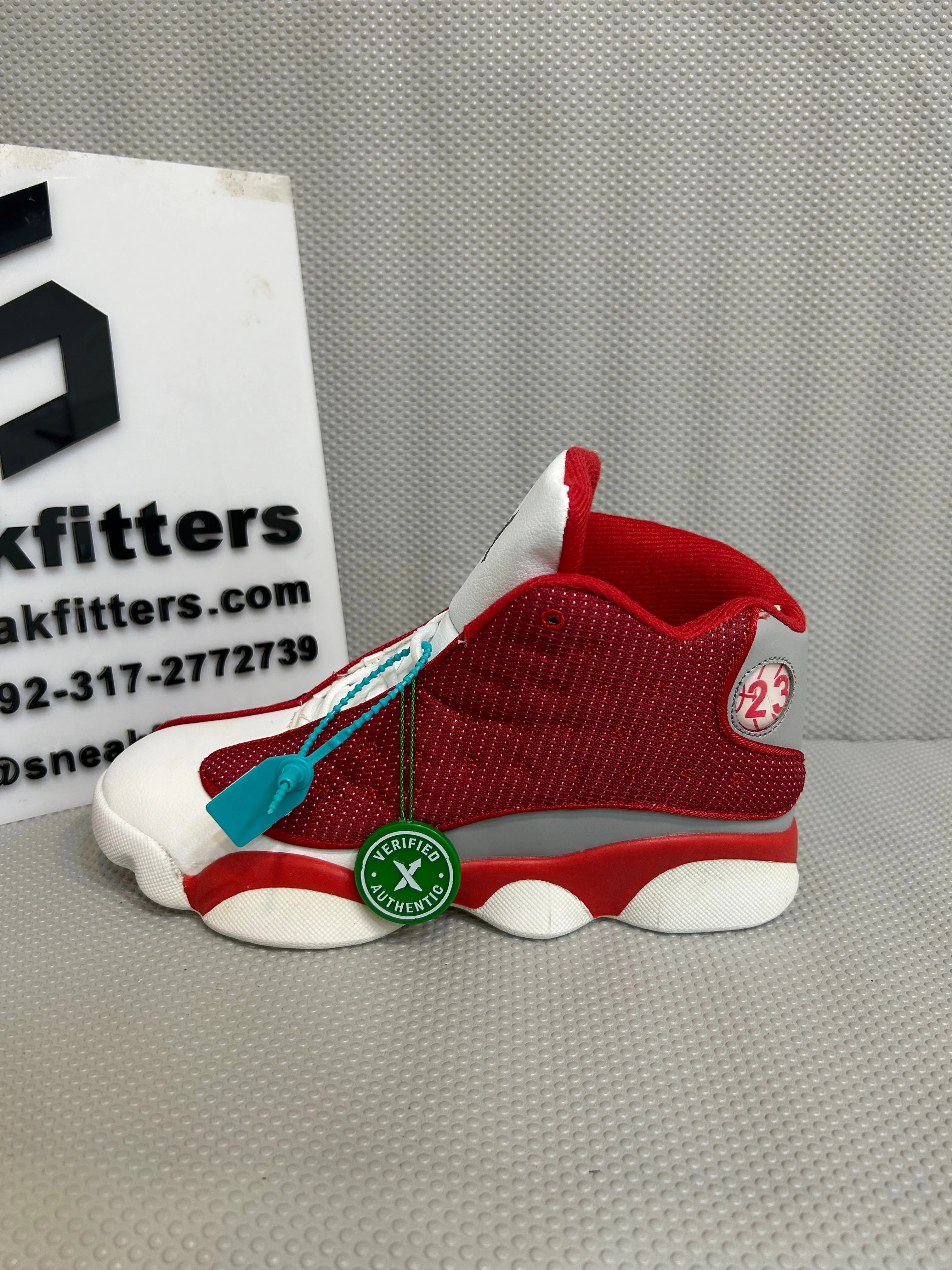 AR JDN 13 - Retro Gym - Red Flint Grey