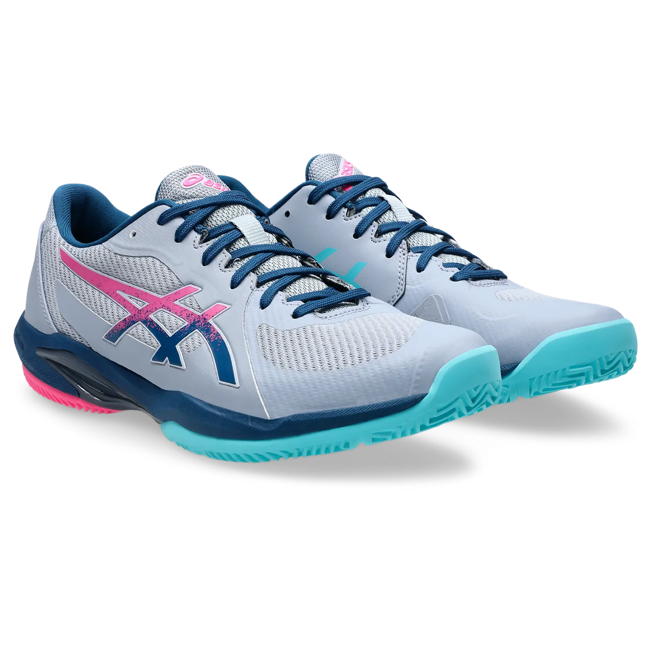 Asics Men's Solution Swift FF 2 Padel Shoes SS25 Grey Blue