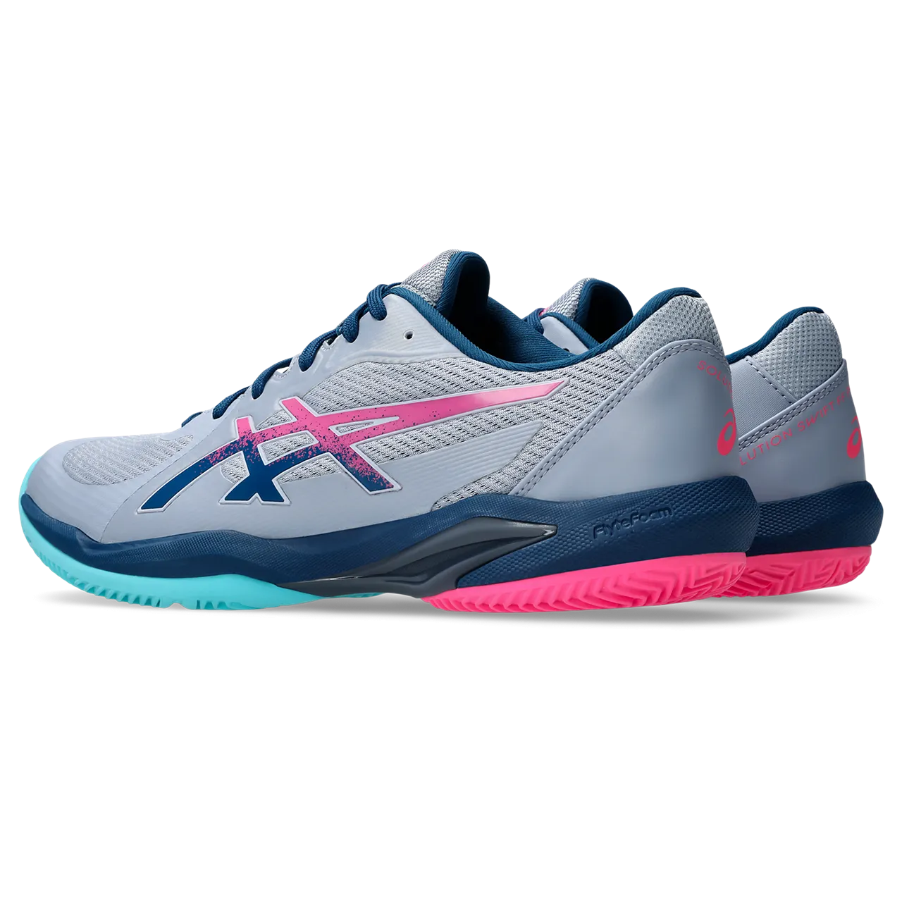 Asics Men's Solution Swift FF 2 Padel Shoes SS25 Grey Blue