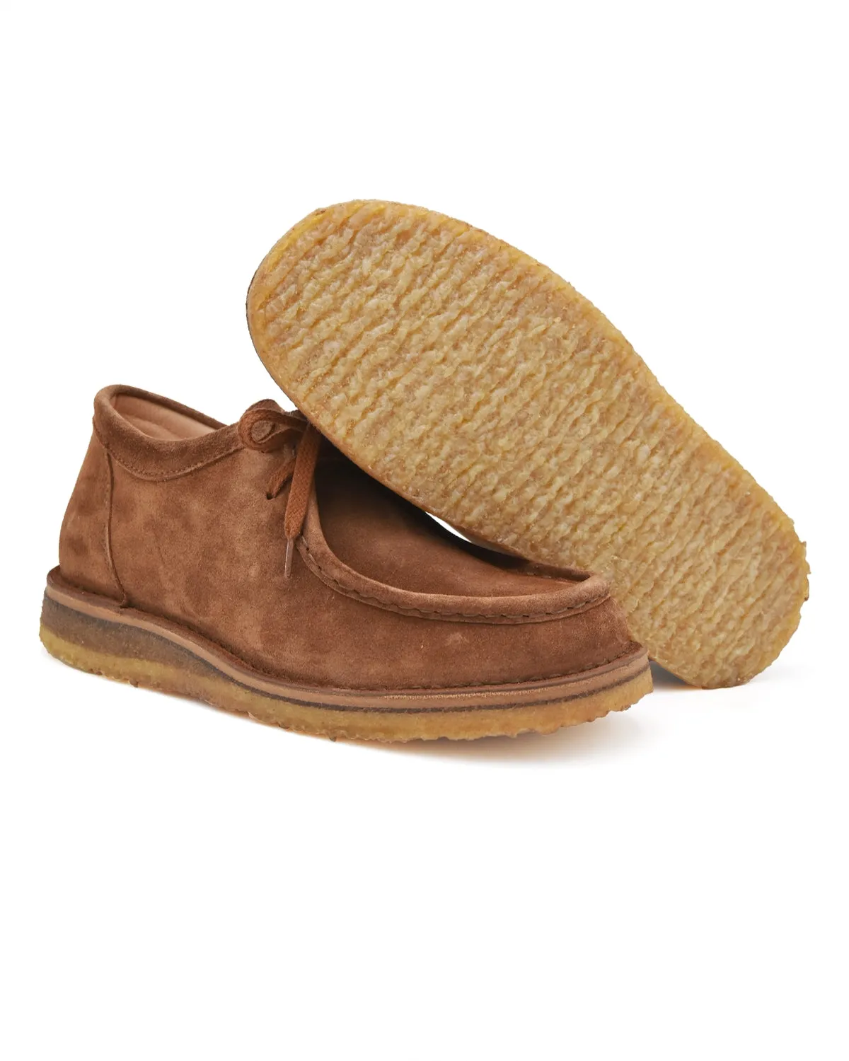 Astorflex Beenflex Wallabee Shoe in Brown Suede
