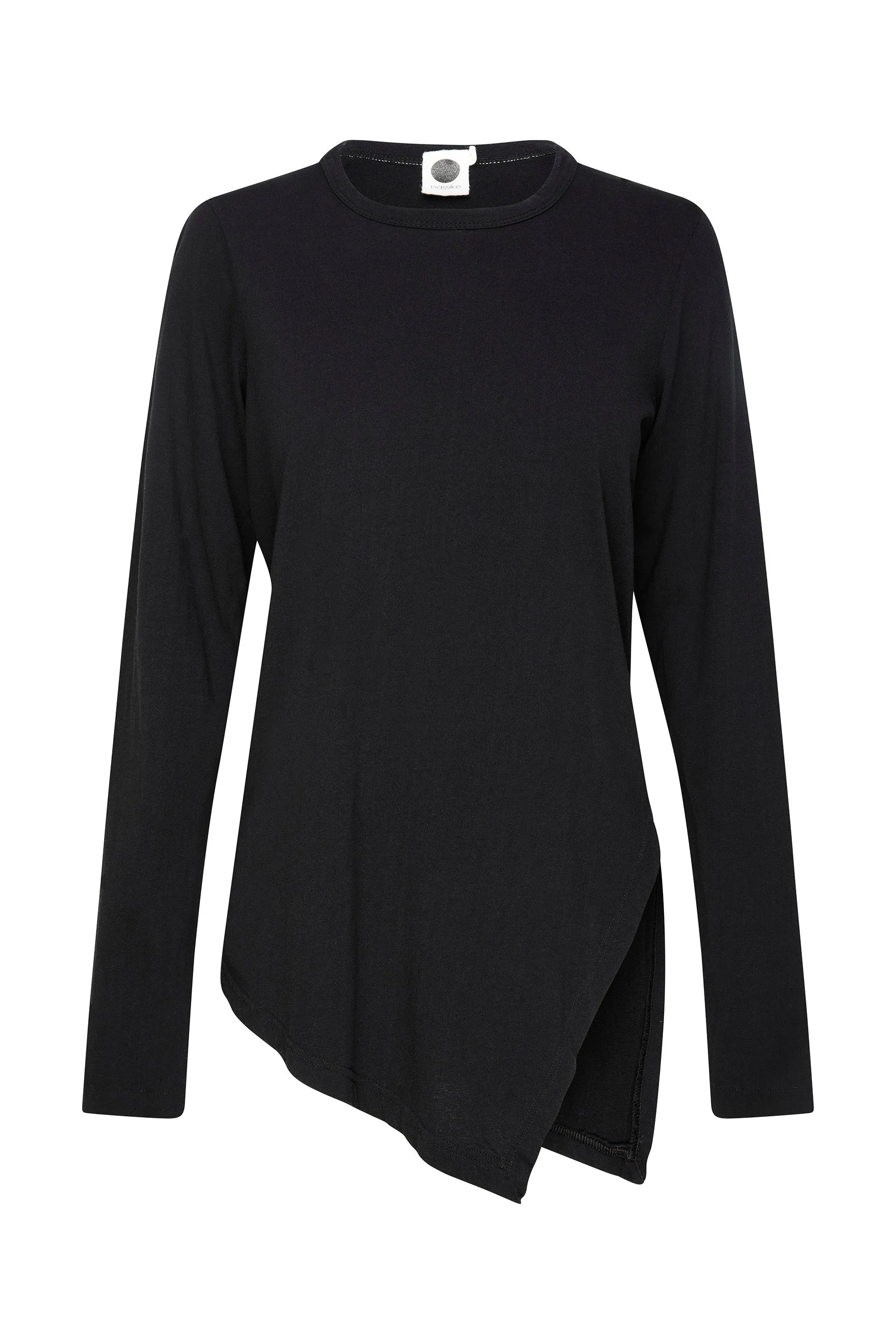 Asymmetric Split Long Sleeve T-Shirt
