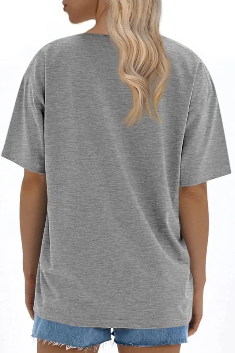 ATHMILE Womens Oversized T Shirts Loose Fit Crewneck Short Sleeve Tops Summer Casual Blouse 2025 Y2K Basic Tee Beach