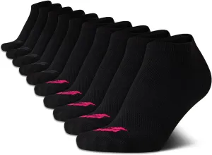 Avia Women's Athletic Low Cut Socks - 10 Pack Performance Stretch Cushioned Ankle Socks for Running and Workout (4-12)
