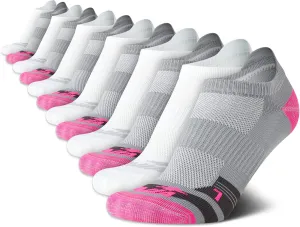 Avia Womens No Show Socks - 12 Pack Soft Stretch Moisture Wicking Athletic Low Cut Socks for Women (Size 4-9, Extended: 9-12)