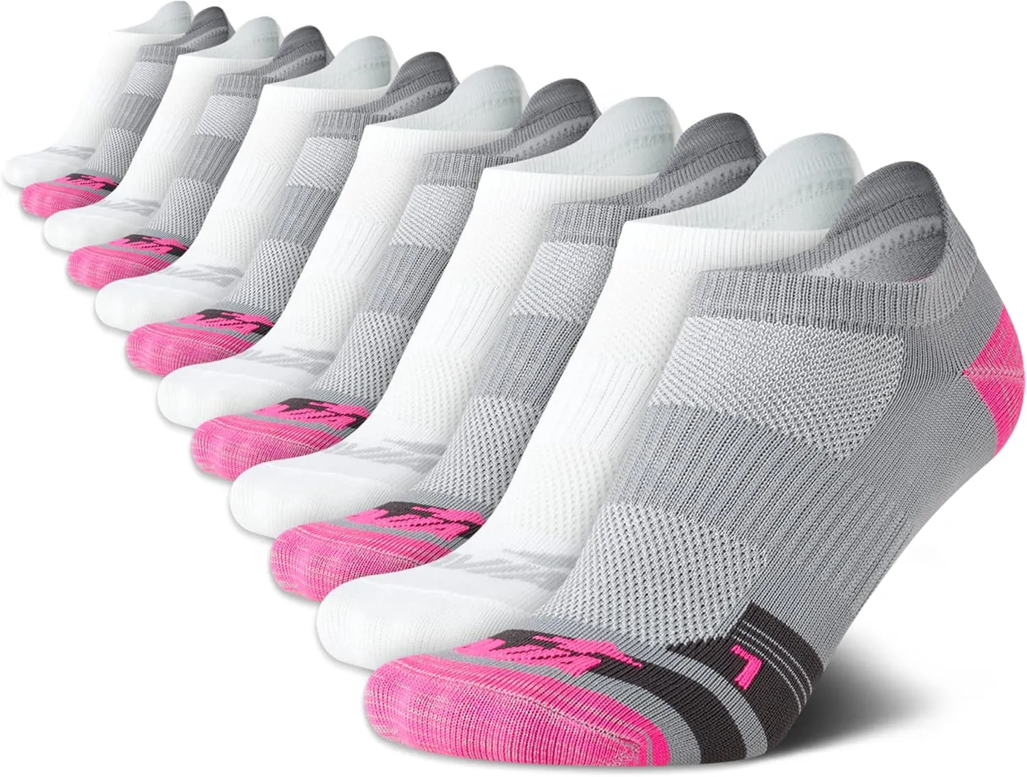 Avia Womens No Show Socks - 12 Pack Soft Stretch Moisture Wicking Athletic Low Cut Socks for Women (Size 4-9, Extended: 9-12)