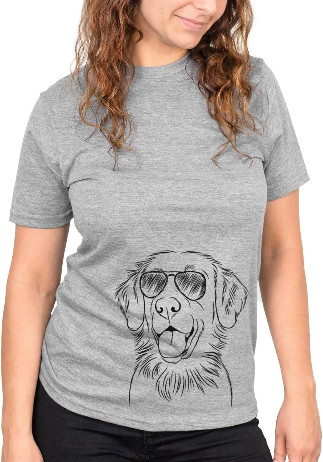Aviator Raisin The Flat-Coated Retriever Dog Triblend T-Shirt
