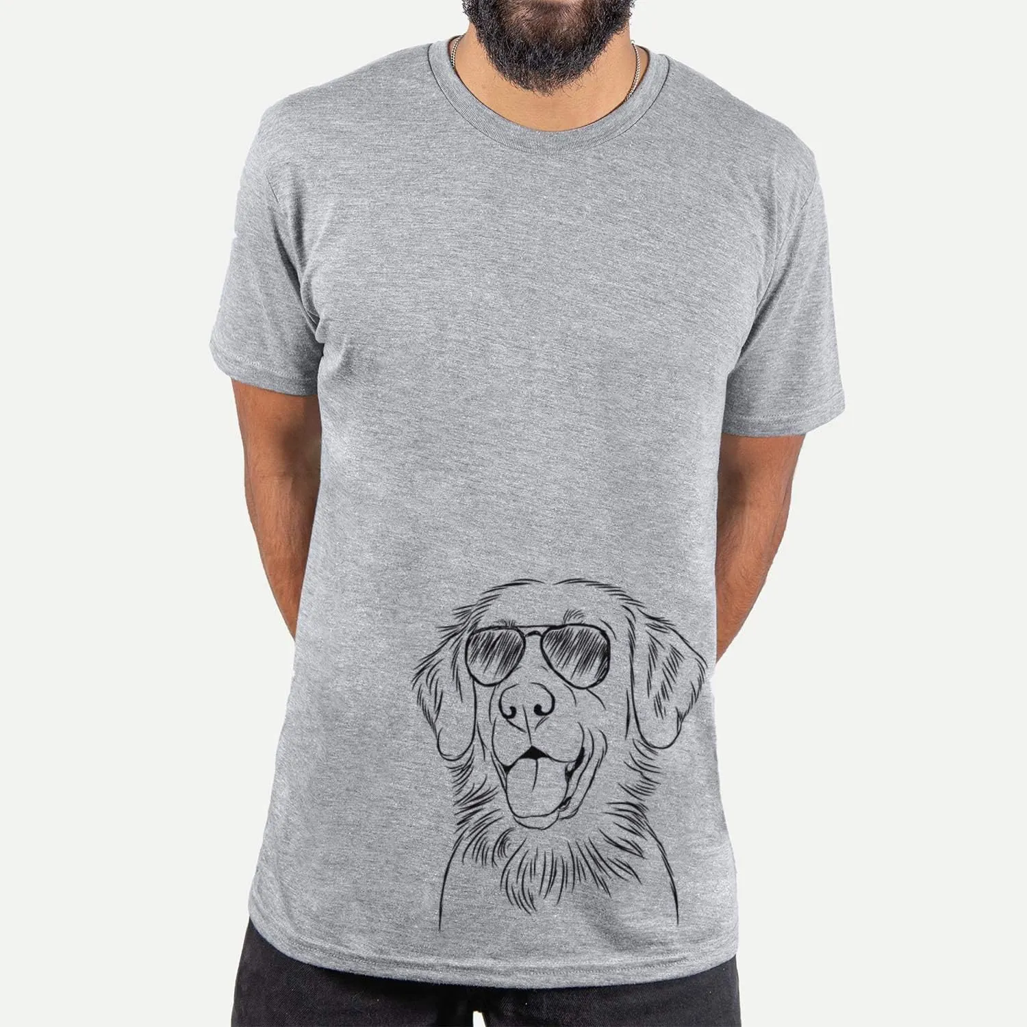 Aviator Raisin The Flat-Coated Retriever Dog Triblend T-Shirt