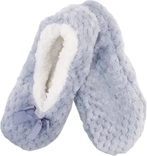 BambooMN Adult Super Soft Warm Cozy Fuzzy Soft Touch Sleeper Slippers Non-Slip Lined Socks