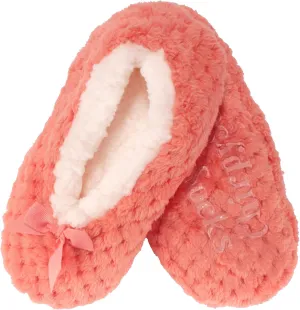 BambooMN Adult Super Soft Warm Cozy Fuzzy Soft Touch Sleeper Slippers Non-Slip Lined Socks