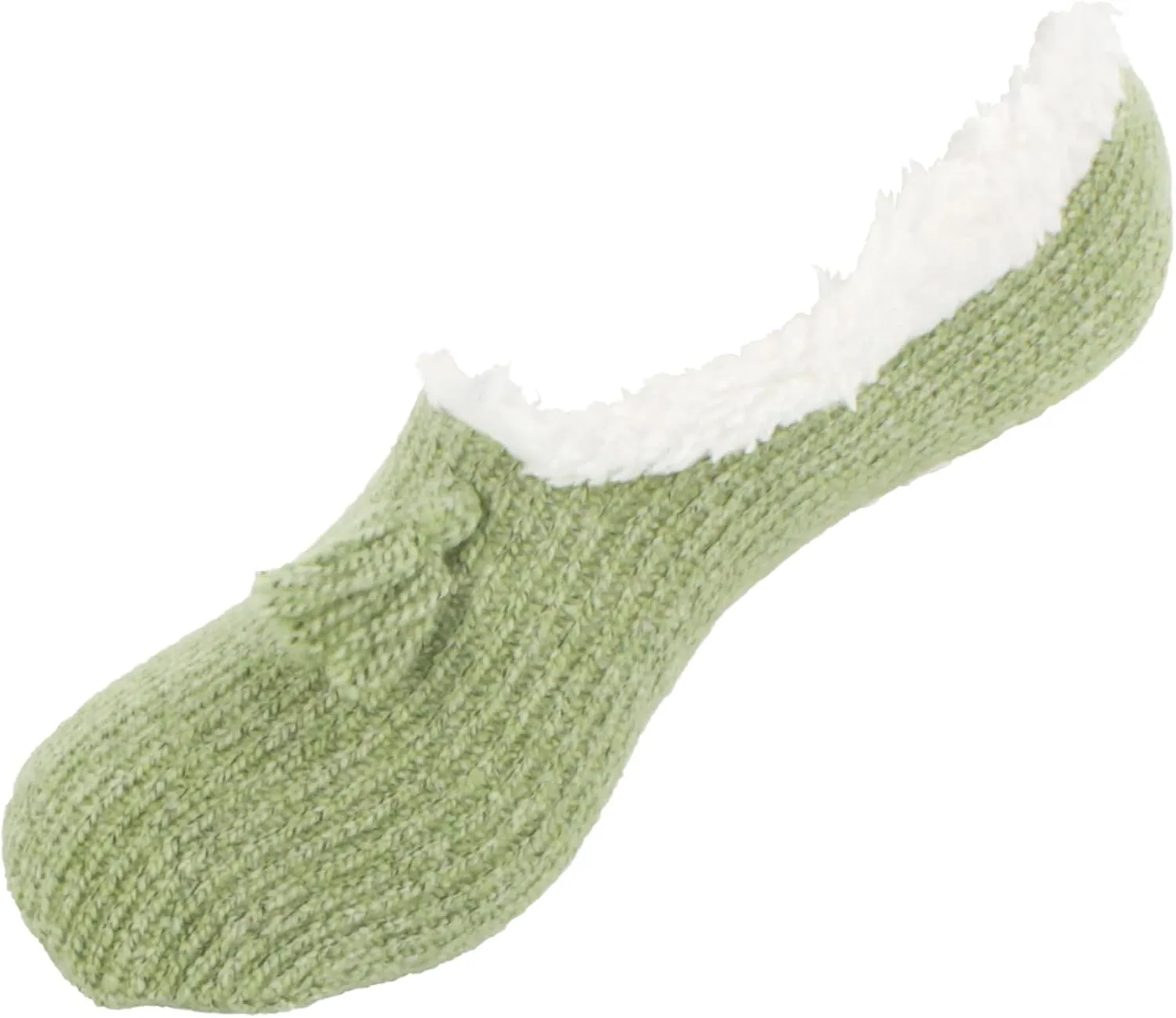 BambooMN Adult Women Super Soft Warm Cozy Fancy Yarn Slippers Non-Slip Lined Socks, Indoor Comfy House Slippers