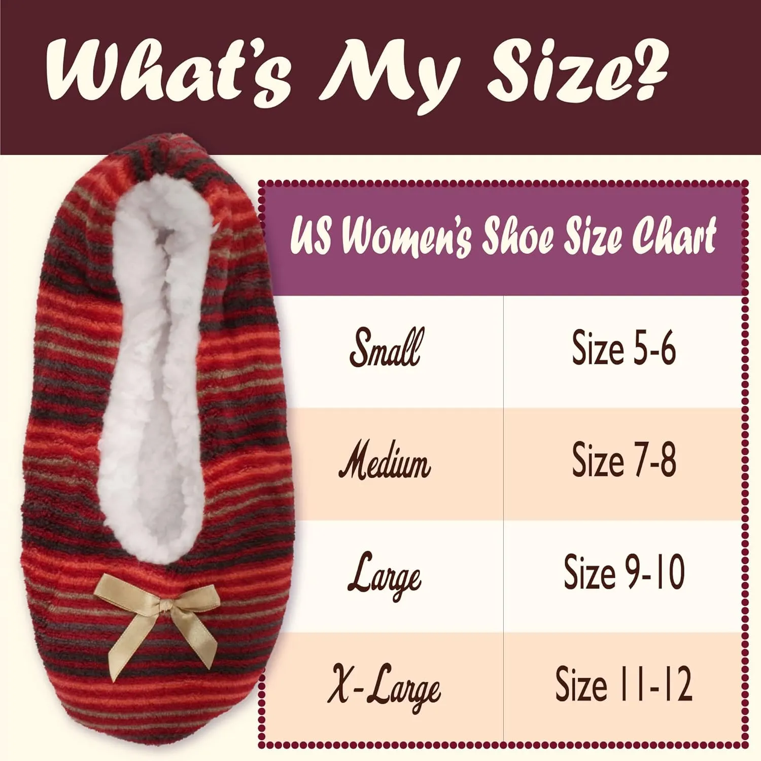 BambooMN Adult Women's Super Soft Warm Cozy Fuzzy Furry Slippers Non-Slip Lined Socks
