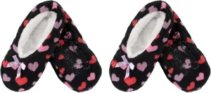 BambooMN Adult Women's Super Soft Warm Cozy Fuzzy Furry Slippers Non-Slip Lined Socks