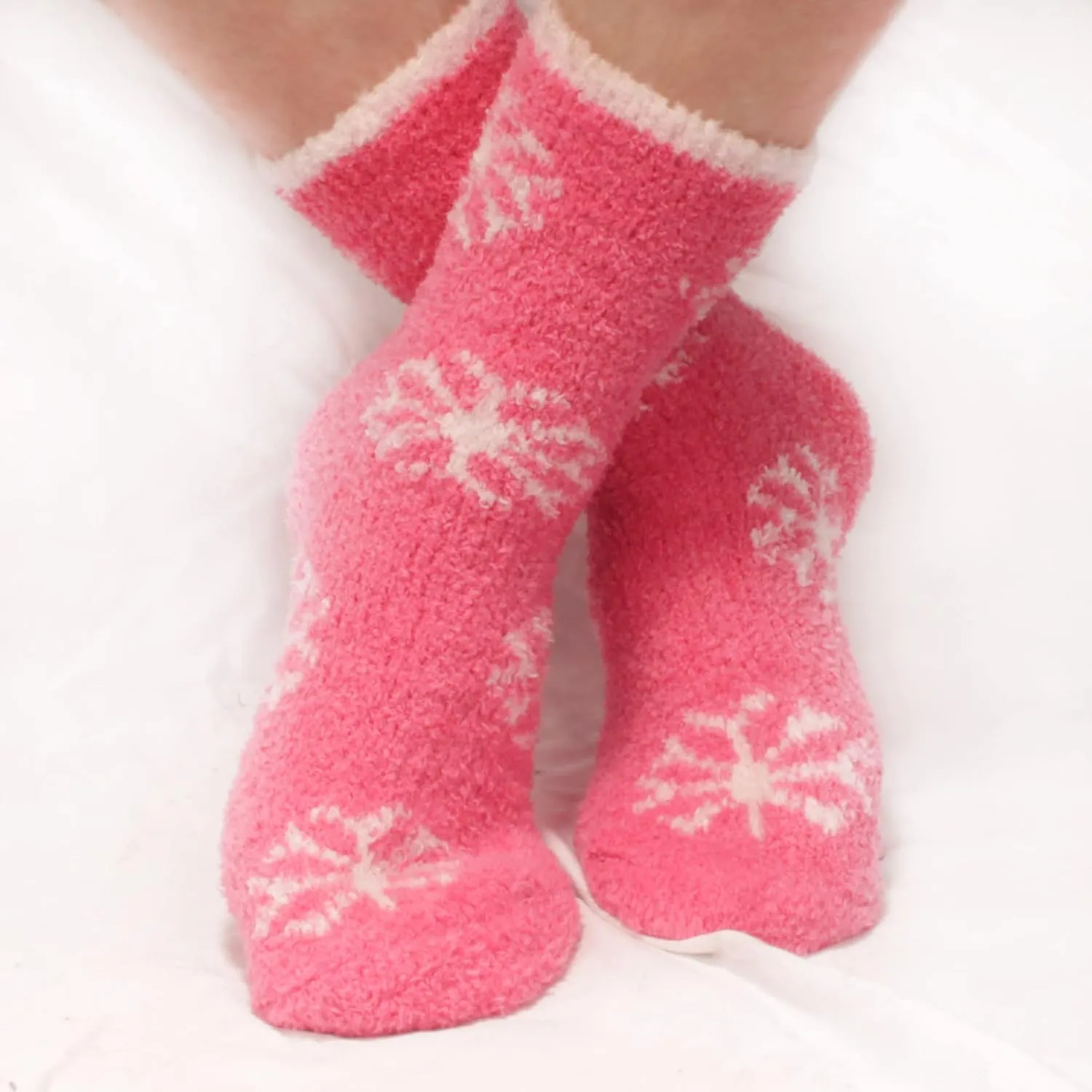 BambooMN Colorful Fuzzy Socks - Assorted Super Soft Warm Microfiber Comfy Home Socks - Value Pack