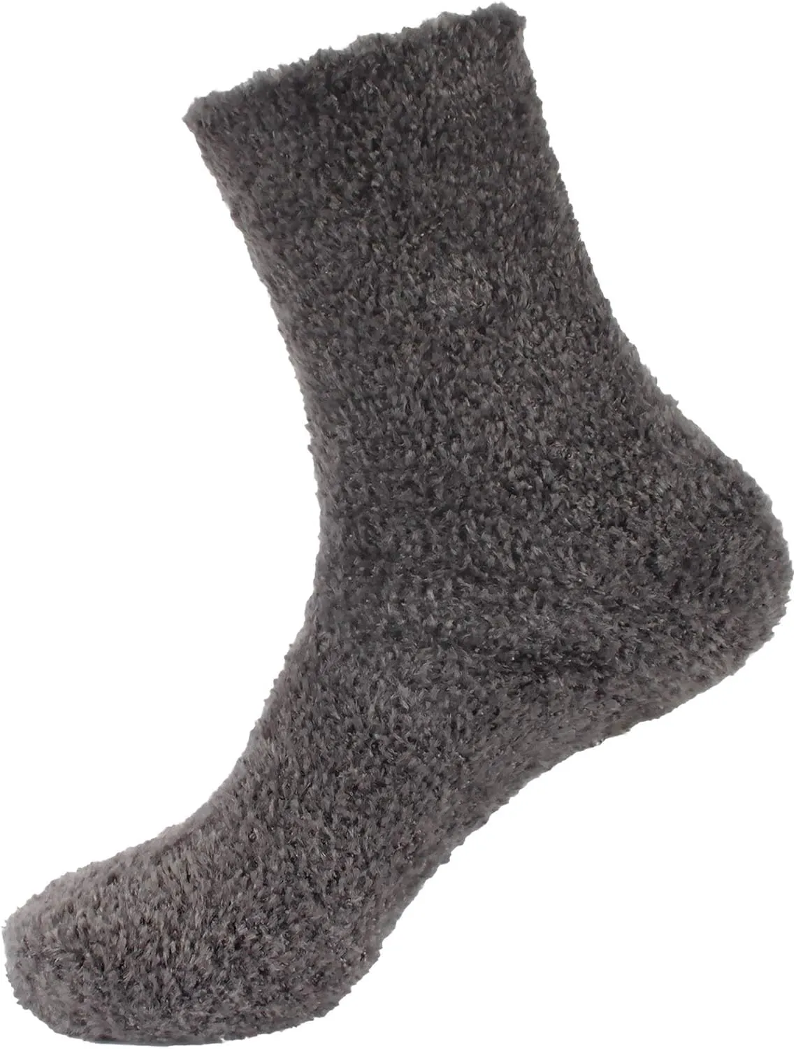 BambooMN Men's Super Comfy Soft Warm Fuzzy Socks - 4 Pair Value Packs