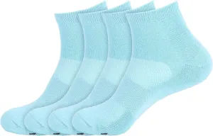BambooMN Unisex's Rayon from Bamboo Athletic Quarter Crew Sock for Home Travel Work and Sport
