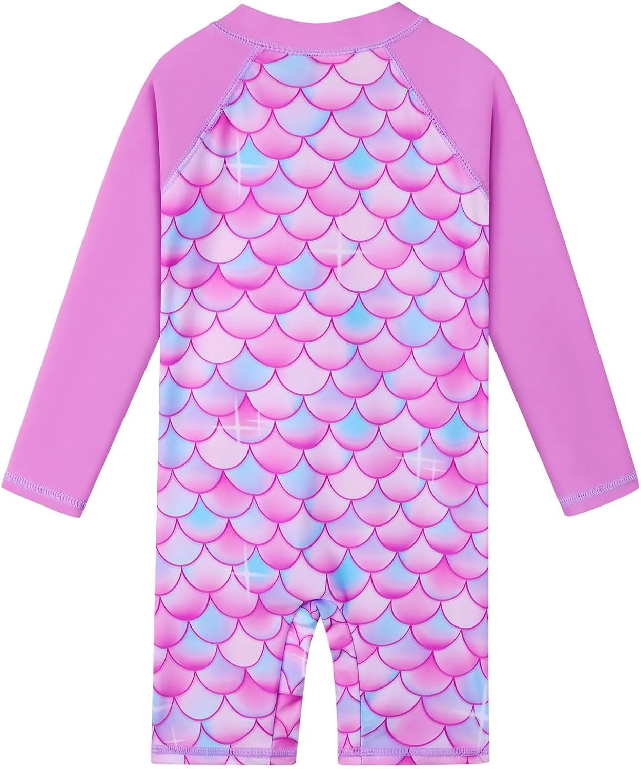 BAOHULU Girls One Piece Long Sleeve Swimsuit UPF 50  UV Bathing Suit Zipper Closure Beach Rashguard Swimwear