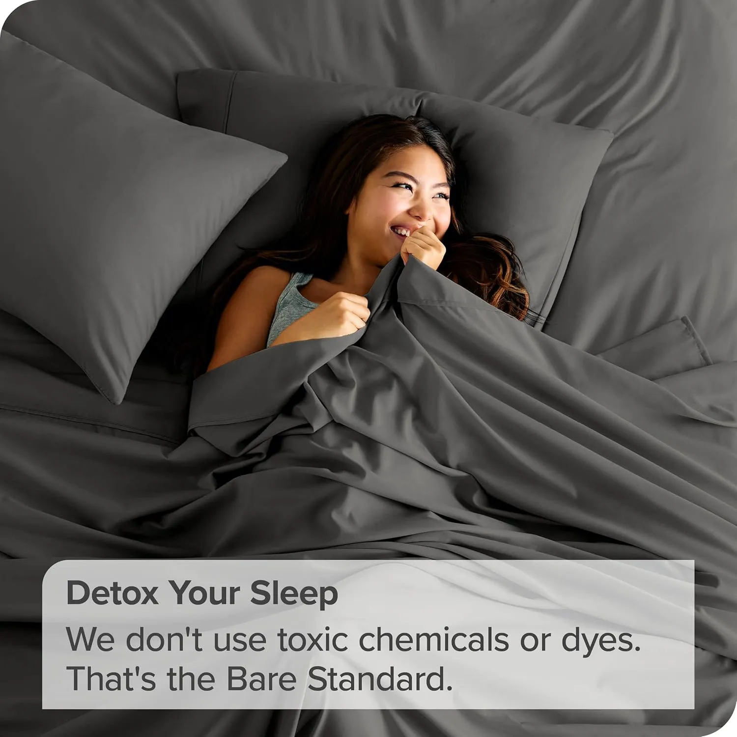Bare Home Full Flat Sheet - Premium 1800 Ultra-Soft Top Sheet - Hotel Luxury - Double Brushed - Easy Care - 1 Full Flat Sheet Only (Full, Grey)